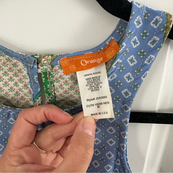 Orange Patterned Dress - Picture 3 of 3